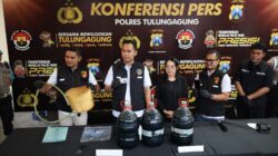 Satreskrim Polres Tulungagung Ungkap Kasus Penyalahgunaan Pengangkutan dan Niaga BBM Subsidi Jenis Pertalite