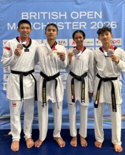 Tim Pelatnas Taekwondo Indonesia Sabet 4 Medali di British Taekwondo International Open 2026 Manchester, Inggris