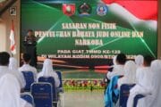 TNI-Polri Kompak, TMMD Ke-128 Kodim 0908/Bontang Edukasi Pelajar Bahaya Judi Online dan Narkoba