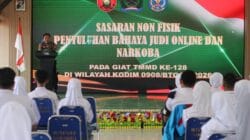 TNI-Polri Kompak, TMMD Ke-128 Kodim 0908/Bontang Edukasi Pelajar Bahaya Judi Online dan Narkoba