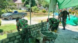 REHAB MUSHOLA, SATGAS TMMD KE-128 KODIM 0908/BONTANG PERKUAT FASILITAS IBADAH WARGA