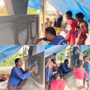 Satgas TMMD Ke-128 Kodim 1801/Manokwari Mulai Pembuatan Tugu Prasasti