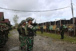 Wapangkoops TNI Habema Tinjau Kesiapsiagaan Prajurit di Pos Kotis Dekai
