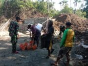 Pembangunan Jembatan Garuda Masuk Tahap Plesteran, Kodim 1505/Tidore dan Warga Terus Kebutan Pekerjaan