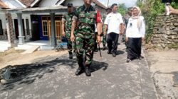 Danrem 083/Bdj Tinjau Langsung Progres Pembangunan TMMD di Desa Brabe