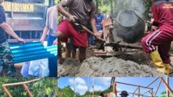 TMMD Ke-128 Kodim 1801/Manokwari, Jadi Bukti Nyata Soliditas TNI-Polri dan Rakyat Kompak Bangun Kampung Tanah Rubuh TMMD Ke-128 Kodim 1801/Manokwari, Jadi Bukti Nyata Soliditas TNI-Polri dan Rakyat Kompak Bangun Kampung Tanah Rubuh