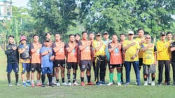 Laga Persahabatan Senkom Cilegon dan Tangerang Jadi Ajang Kekompakan Antar Tim Bola