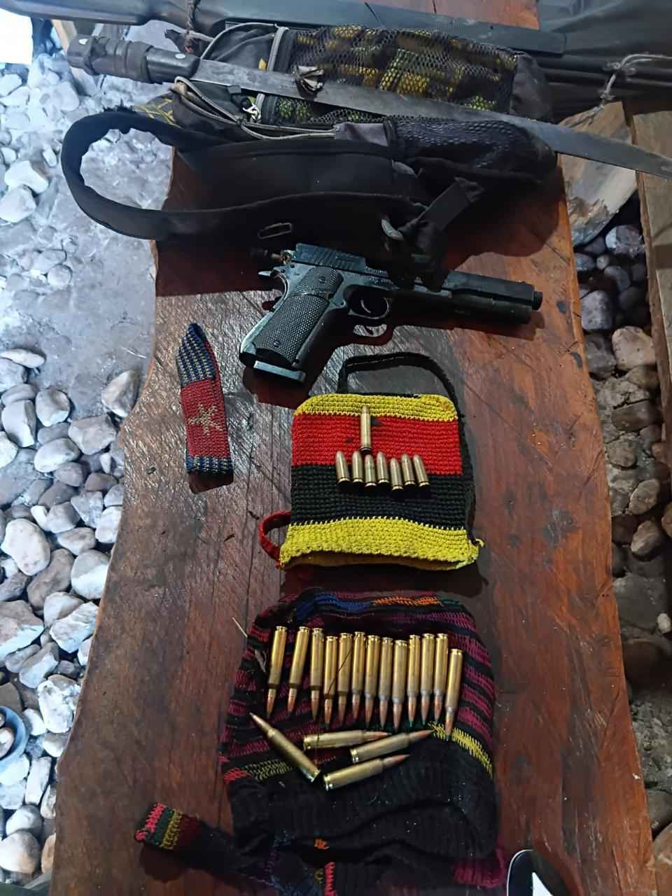 Tim Patroli Pengintaian Koops TNI Habema Berhasil Mengamankan Senjata Api Campuran di Distrik Wame
