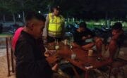 Patroli malam, Anggota Polsek Widang Sosialisasi Nomor Panggilan Darurat 110