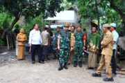 Tim Wasev Sterad TNI Melakukan Kunjungan Kerja Ke Lokasi Program TMMD Ke 128 di Desa Brabe