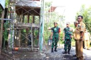 Tim Wasev Sterad TNI Tinjau Sejumlah Titik Pembangunan TMMD Ke-128 di Desa Brabe