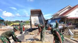 Progres Pembuatan Badan Jalan TMMD Ke-128 Kodim 0908/Bontang Capai Tahap Penimbunan