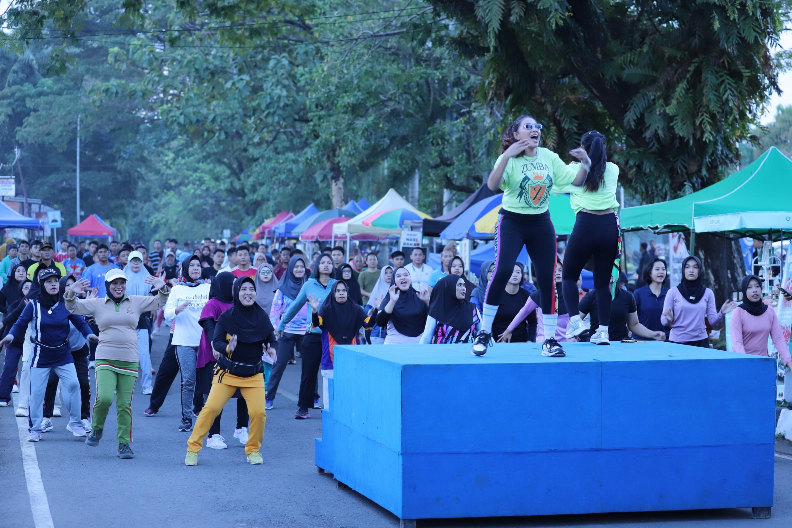 Car Free Day Lanud Sultan Hasanuddin Semarak, Danlanud Sapa Warga dan Dukung UMKM Lokal