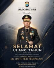 HUT ke-57, Wakapolda Papua Barat Daya Ucapkan Selamat Ulang Tahun untuk Kapolri Listyo Sigit Prabowo