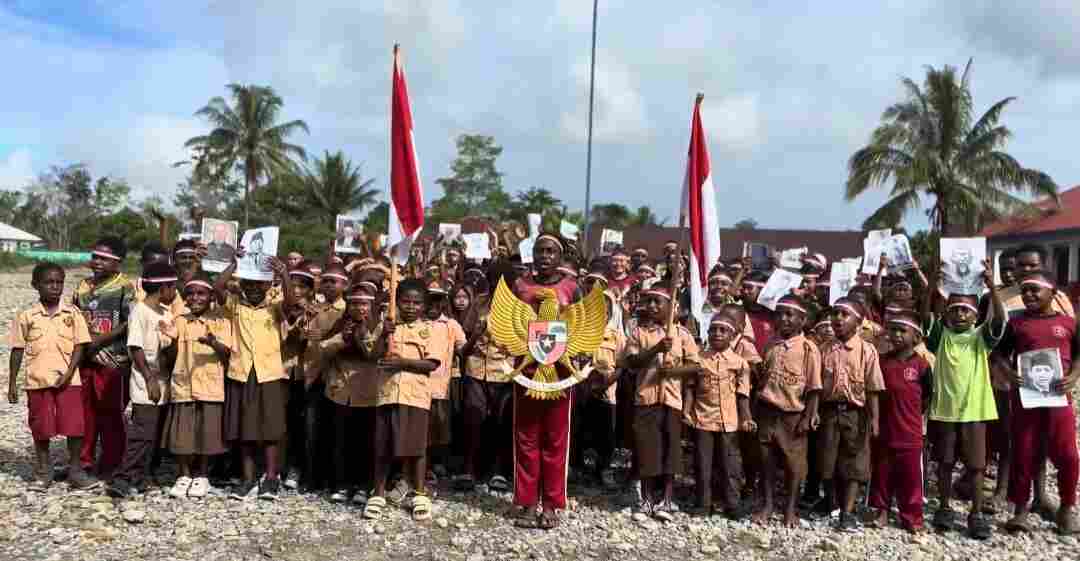 Kegiatan Peringati Hari Lahir Pancasila, Membuat Tawa dan Senyum Kebahagiaan Anak-Anak Papua Kembali Pecah