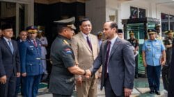 Panglima TNI Dampingi Menhan RI Terima Kunjungan Wakil Perdana Menteri sekaligus Menteri Negara Urusan Pertahanan Qatar