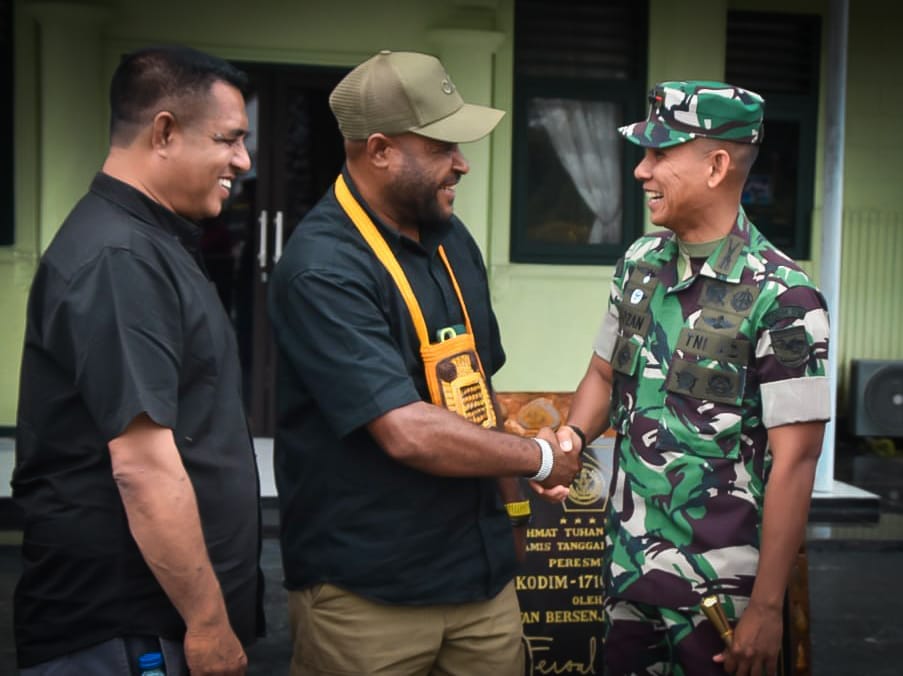 Dandim 1710/Mimika Terima Audiensi Ketua KPU Mimika, Pererat Silaturahmi dan Tingkatkan Sinergitas