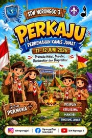 Bukan Sekadar Kemah, Perkaju SDN Ngronggo 3 Menjadi Arena Pembentukan Karakter Generasi Masa Depan