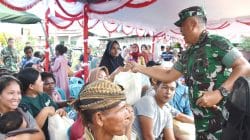 Pangdam XVII/Cenderawasih Pimpin Peletakan Batu Pertama Jembatan Garuda Merah Putih di Mimika