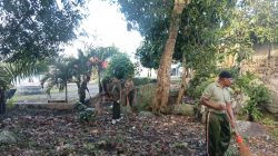 Jumat Bersih, Kodim 1505/Tidore Bersihkan Kawasan Pesisir Mancing Mania Kelurahan Soadara