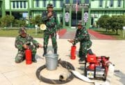 Kodim 0906/Kkr Gelar Latihan Penanggulangan Kebakaran, Asah Kesiapsiagaan Prajurit