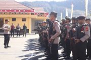 Kodim 1714/Puncak Jaya dan Polri Laksanakan Patroli Cipta Kondisi Kabupaten Puncak Jaya Dalam Kondisi Aman