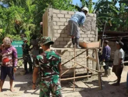 Panas Menyengat, Semangat Tak Padam, Satgas TMMD dan Warga Kebut Pembangunan MCK