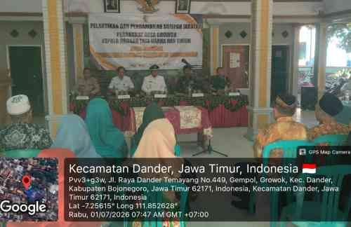 Danramil Dander Bojonegoro Hadiri Pelantikan dan Pengambilan Sumpah Jabatan Perangkat Desa Growok Danramil Dander Bojonegoro Hadiri Pelantikan dan Pengambilan Sumpah Jabatan Perangkat Desa Growok