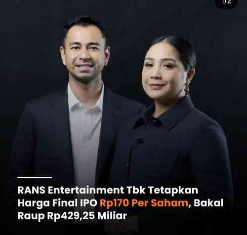 RANS Bidik Dana Rp429 Miliar dari IPO, Ekspansi Cipungland hingga AI Jadi Fokus RANS Bidik Dana Rp429 Miliar dari IPO, Ekspansi Cipungland hingga AI Jadi Fokus