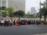 Puluhan Massa AWG Gelar Aksi Bela Palestina, Tuntut Penghentian Kekerasan di Gaza