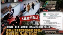 Terungkap! Dugaan Intimidasi Terhadap Jurnalis Berkaitan dengan Berita Mobil Dinas Mantan Sekda Kota Probolinggo