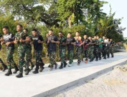 TMMD 129 Bojonegoro: Binsik Sore di Jalan Beton Baru Kedungpandan, Menjaga Fisik Sekaligus Hati Rakyat