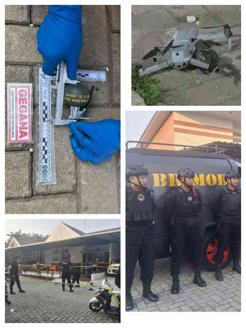 Tim Gegana Turun Tangan Usai Drone Pembawa Benda Menyerupai Granat Ditemukan di Bojongsari Tim Gegana Turun Tangan Usai Drone Pembawa Benda Menyerupai Granat Ditemukan di Bojongsari