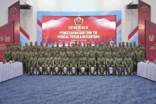 Panglima TNI Pimpin Pengesahan Doktrin "Perisai Trisula Nusantara", Tegaskan Adaptasi TNI Hadapi Perang Modern