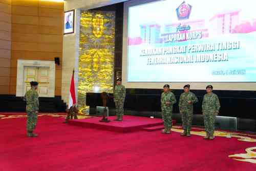 Irjen TNI Pimpin Laporan Korps Kenaikan Pangkat 105 Pati TNI Irjen TNI Pimpin Laporan Korps Kenaikan Pangkat 105 Pati TNI