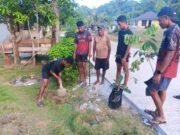 Hijaukan Kampung, Sejahterakan Warga! Satgas TMMD Ke-129 Tanam 500 Pohon Produktif untuk Masa Depan Masyarakat Sesor