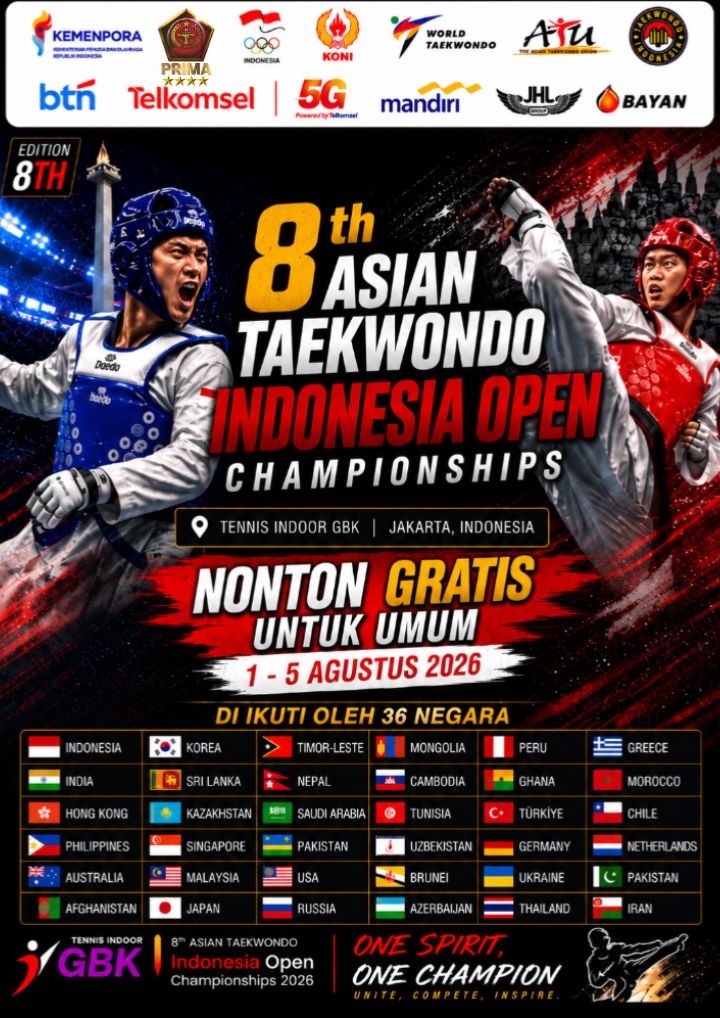 Tak Sekadar Meraih Poin Olimpiade, Indonesia Open menjadi Momentum PBTI Membangun Legacy Taekwondo Indonesia