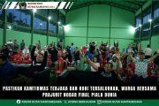 Pastikan Kamtibmas Terjaga dan Hobi Tersalurkan, Warga Bersama Prajurit Nobar Final Piala Dunia