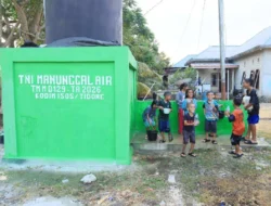Senyum Anak-Anak di Tengah Air Bersih, Bukti Nyata TMMD Hadir untuk Warga