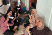Satgas TMMD 129 Kodim Bojonegoro Setia Menjaga Kesehatan Warga Kesongo