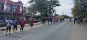 Polda Papua Barat Daya Bersama Komunitas Sepeda Senang-senang dan UMKM Kota Sorong Semarakkan HUT Ke-81 RI