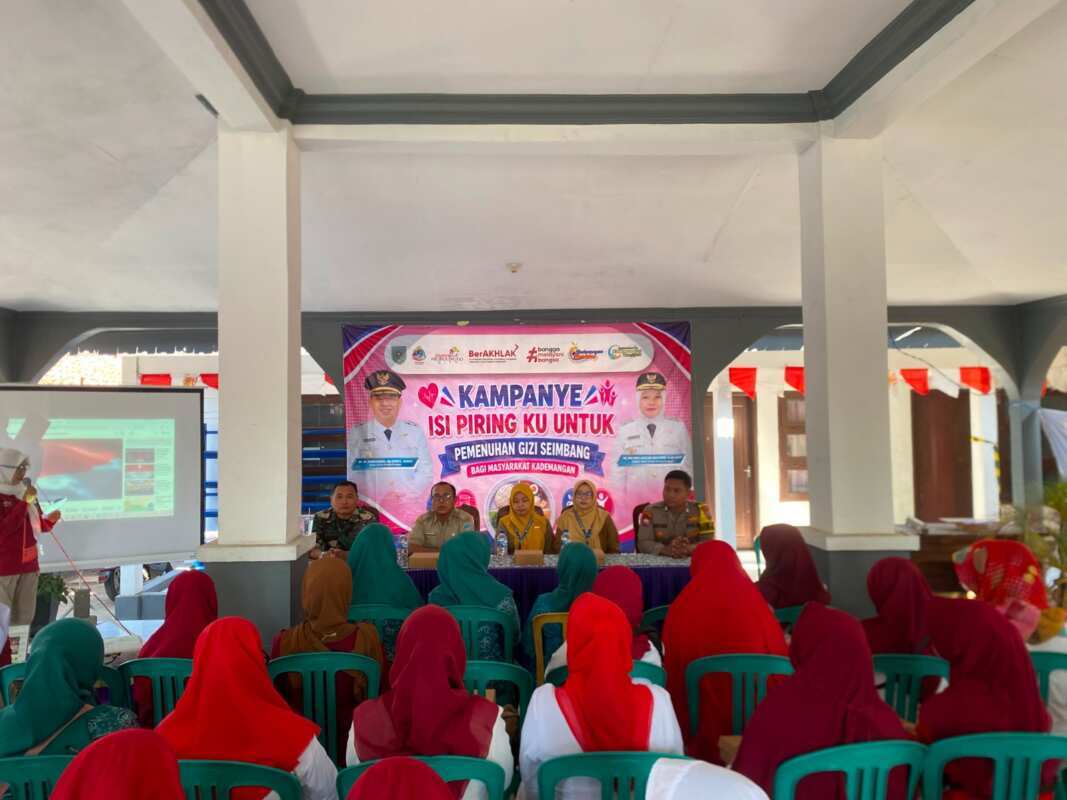 Pemenuhan Gizi Seimbang, Babinsa Kelurahan Kademangan Dukung Kampanye Program Isi Piringku