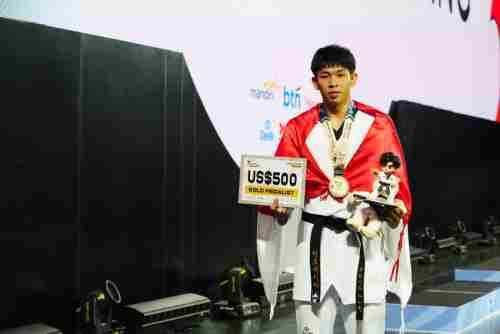 Serda Muhammad Raihan Fadhila Raih Emas pada 8th Asian Taekwondo Indonesia Open Championship 2026