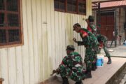 Kodim 1714/PJ Gelar Karya Bakti Merah Putih SMP Negeri 1 Mulia Kab. Puncak Jaya