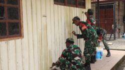 Kodim 1714/PJ Gelar Karya Bakti Merah Putih SMP Negeri 1 Mulia Kab. Puncak Jaya