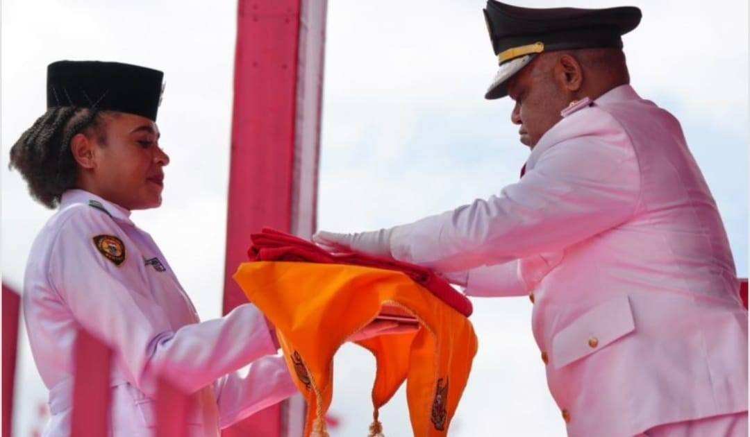 Kodim 1714/Puncak Jaya, Polri dan Pemda Sinergitas Kawal Penuh Upacara HUT RI Ke-81 di Puncak Jaya