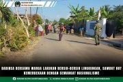 Babinsa Bersama Warga Lakukan Bersih-Bersih Lingkungan, Sambut HUT Kemerdekaan dengan Semangat Nasionalisme