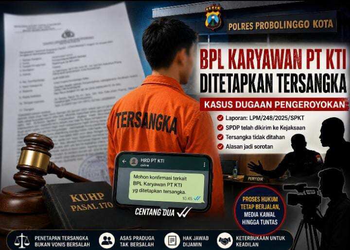 Karyawan PT KTI Jadi Tersangka Dugaan Penganiayaan, HRD Belum Beri Tanggapan
