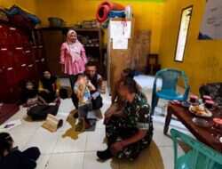 Wujudkan Generasi Sehat Dan Berkualitas, Koramil Pakuniran Dampingi Kegiatan Posyandu Balita
