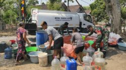 Peduli Kekeringan, Kodim Bojonegoro Salurkan 133 Ribu Liter Air Bersih ke 6 Kecamatan